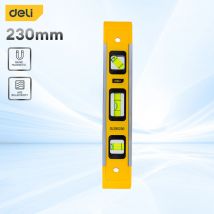 Deli 9-calowa poziomica torpedowa, poziom magnetyczna z 45 ° /90 ° /180 °   Bąbelki, odporne na wstrząsy narzędzie do pomiaru poziomicy