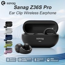 Sanag Z36S Pro OWS Ear Clip Conduzione aerea Cuffie Bluetooth senza fili 48 ore di riproduzione IPX5 Auricolari Bluetooth 5.3 impermeabili