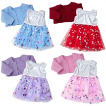 Puppe Kleid 16-18 Zoll/40-45 cm Puppe Baby Geboren Puppe Niedlichen Pullover Schmetterling Rock Wiedergeburt puppe Kleidung Zubehör Puppe Baby Mädchen Geschenk