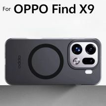 For OPPO Find X9 Pro For Magsafe Magnetic Case For Find X 9 X9Pro 5G Luxury Skin Feel Matte Transparent Camera Protective Bumper