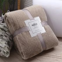 Fluffy Coral Velvet Blanket Flannel Plush Comfortable Thickened and Warm Soft Sofa Throw Blanket for Air-Conditioned Room Luxury