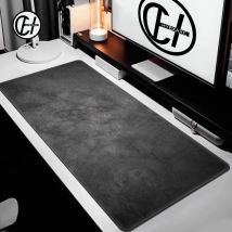Mauspad der grauen Serie, 1200 x 600 mm, Overlocked, großes Mauspad XXL, schwarzes Desktop-Tastatur-Tischpad, graue Gaming-Schreibtischunterlage