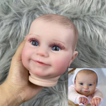 19/24 Zoll Reborn Maddie bemaltes Vinyl-Puppenbausatz, 3D-Haut, sichtbare Adern, Puppenformteile mit Stoffkörper