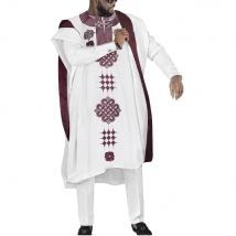 H&D bestickte Dashiki Agbada Männer afrikanische traditionelle Kleidung Ankara Outfit Cover Shirt