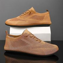 MAEDEF Neue 2025, Herren Schuhe Dünnen Boden Hause Casual Hausschuhe Atmungsaktive Männer Schuhe Bequeme Spitze Up Indoor Männlichen Schuh