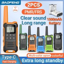 2szt Baofeng F22 Mini Walkie Talkie PMR FRS Przenośna dwukierunkowa ładowarka dla dzieci dalekiego