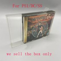 Cubierta protectora transparente de PET para PS1/Dreamcast DC / Saturn SS 3CD 4CD, caja de almacenamiento de plástico para tarjetas de juego, estuche de colección