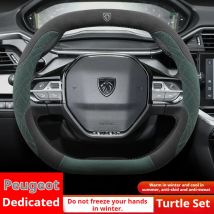 34cm For Peugeot Suede Snap-on Steering Wheel Cover 508 207 3008 2008 307 308 206 208 5008 301 Expert Partner Rifter Accessories