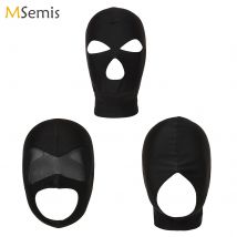 Unisex Nylon Face Mask Breathable Cloth Open Mouth Eye Glued Head Cover Couples Women Men Face Mask Hood for Role Play Costume