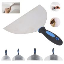 Raschietto per stucco in acciaio inossidabile per carta da parati, decalcomanie per vernice, raschietto per gesso con foro per appendere per la riparazione di cartongesso