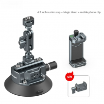 Supporto a ventosa per Gopro iPhone da 4,6 pollici Supporto per telefono con braccio magico con supporto a ventosa per vuoto attivato dalla pompa