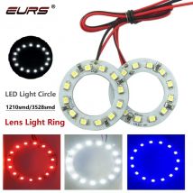 2PCS LED Anello Angolo Occhi Auto Faro Halo Luci 1210 3525 Led Angolo Occhi Lampadina 40mm 60mm 80mm 100mm 120mm Rosso Bianco Blu DRL