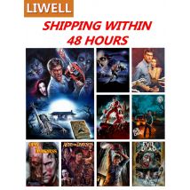 The Evil Dead 1981 Diamond Mosaic Painting Art Horror Movie Army Of Darkness Full Drils Cross Stitch Embroidery Room Decor