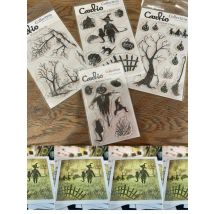 Halloween Scarecrow Pumpkin Broom Clear Stamps For DIY Scrapbook Craft Decoration Stencil Cut Die Template Greeting Card 2025