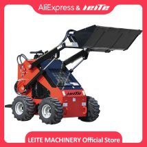 Tani chiński producent mini ładowarek z możliwością sterowania kierunkiem jazdy (skid steer loader) z certyfikatem EPA, mini ładowarka kołowa 4WD wielofunkcyjna, fabrycznie dostosowana, darmowa