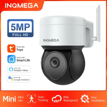 INQMEGA 5MP Tuya Outdoor PTZ Kamera Ai Menschliche Erkennung 1080P Sicherheit CCTV Kamera Fügen