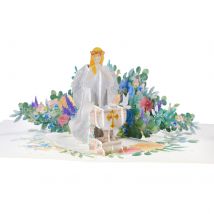 Biglietto di battesimo Pop-Up 3D-perfetto per il saluto della festa di battesimo del bambino, celebrazione del neonato, biglietto regalo ricordo