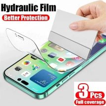 3PCS HD Hydrogel Film for IPhone 17/ 17 Pro/ 17 Pro Max/ Air for IPhone 16/15/14/13/12/11 Pro Max Protective Film Full Coverage
