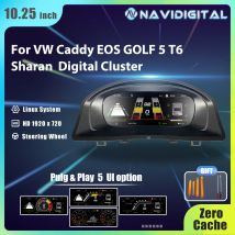 Cruscotto digitale LCD Carcluster Cluster per VW Caddy Touran Transportor T6 EOS Sharan Golf 5