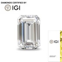 1-6Ct DEF VS-VVS Emerald Cut CVD HPHT Lab Grown Diamond Loose Diamond for Custom Engagement Ring IGI Certified Lab Grown Diamond