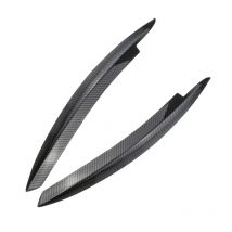 Pair Evil Eye Headlight Eyelids Head Light Lamp Eyebrow Cover Trim For VW Golf 6 MK6 2008 2009 2010 2011 2012 Headlight Eyebrow