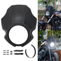 Motorrad mattschwarz Scheinwerfer Windschutz scheibe Abdeckung Zubehör für Honda Rebell cmx 2017 2022 2015-2018