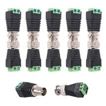 10 PZ BNC Maschio Femmina Spina Terminale A Vite Connettori Adattatori Cat5e E Connettore Video Balun Senza Saldatura
