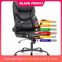 JHK Sedia da gioco a dondolo ergonomica con braccioli imbottiti in pelle PU, ruota girevole con supporto lombare, sedie da gioco