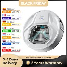 Lefant M320 6000Pa Potente aspirapolvere robot con scopa, 210 minuti di autonomia, pattumiera visibile da 800 ml, rilevamento tappeti