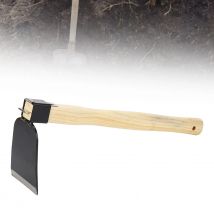 Handhacke, ergonomischer Holzgriff, Kohlenstoffstahl, leichte Garten-Unkrauthacke für Hausgarten-Werkzeug