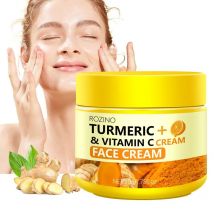 Kurkuma-VC-Creme, glättet Falten, Kollagen, Hyaluronsäure, verbessert stumpfe und trockene Haut, Ölkontrolle, Feuchtigkeitscreme, 60 g