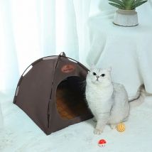 Booteely Katzennest-Zelt, zusammenklappbar, für Camping, Outdoor, atmungsaktiv, für das ganze Jahr über, vielseitig einsetzbar, Camping-Ausrüstung für Haustiere