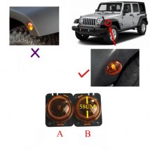 Lampadine libere da 1 pezzo lampada parafango anteriore laterale indicatore di direzione per wrangler-jk 2007-2015 luci di ingombro della lampada laterale dell'alogeno