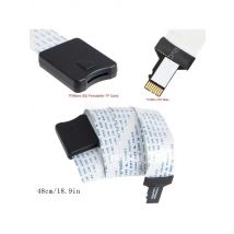 TF Micro TF to TF Memory Card Male to Female Flexible Extender Extension Cable Adapter Soft Flat FPC Cable best sale