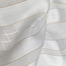 1 Meter x 1,4 Meter gekräuselter Satin-Chiffon-Gaze-Krepp, Goldgarn, faltiger Chiffon-Stoff, natürliches Weiß