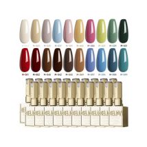 Set di smalti per unghie gel ad alta lucentezza da 20 pezzi da 15 ml in più colori Soak Off UV/LED, formaldeide e senza alcol, perfetti per Frenc fai da te