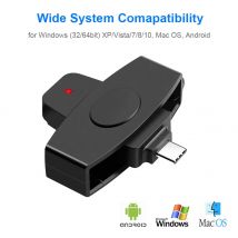 Adapter czytnika kart Przenośny czytnik kart EMV Zewnętrzny czytnik Deklaracja podatkowa banku Akcesoria Obsługa systemu Windows dla systemu Mac/Android
