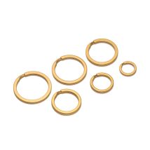 10pcs Stainless Steel Flat Keyring Split Ring Double Loop O Ring Buckles Connectors DIY Jewelry Keychain Keys Holder Accessories