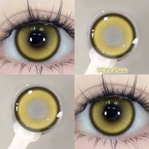 OVOLOOK-2PCS Halloween Myopia Contact Lenses Cosplay Colored Contact Lenses Prescription Lens Natural Pupils Eye Color Lenses