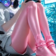 Glänzende Strumpfhosen, seidige Damenstrumpfhose, Pferdeöl, Anti-Haken, glänzende Sport-Vollstrümpfe, nahtlos, große Größe, Pantis De Mujer-Strumpfwaren