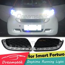 Luce di marcia diurna a LED DRL per Mercedes-Benz Smart Fortwo W451 2008 2009 2010 2011 Lampada fendinebbia luce diurna