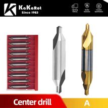 1/5/10pcs 1set KaKarot HSS Center Drill Bit Combined Center Drills 60 Degree Countersinks Angle Bit Metal Drill Bit HSS-TIN