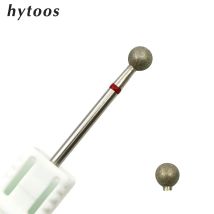 HYTOOS 5.0mm Sfera Punte da trapano per unghie Diamante fine Cuticola Burr Russo Mills Elettrico Manicure Trapano Unghie Accessori Strumento