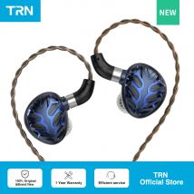 Auricolari intrauricolari ufficiali Azure Dragon TRN Ugelli di sintonizzazione intercambiabili con diaframma planare di seconda generazione da 14,6 mm