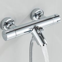 Juego de grifos de ducha termostáticos, grifo mezclador termostático para baño, válvula mezcladora, grifo para bañera