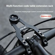 ESLNF Supporto per cronometro per bici Base per fotocamera sportiva per bici da strada Supporto per estensione in acciaio inossidabile per mountain bike da esterno Cronometro da ciclismo
