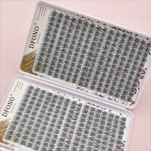 Soft and Lightweight Fish Tail Single Cluster Eyelashes, 10-12 Millimeters - Perfect for Daily Makeup and Eyelash Extension