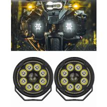 BraveWAY LED Spot Light for Motorcycle ADV GS, Auxiliary Fog Lights/ Work Light / Driving Lamps /Headlight for Motorbike