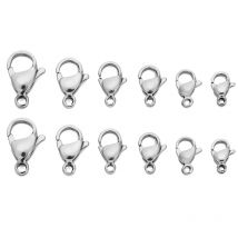 50 pz Acciaio Inossidabile Aragosta Catenacci Ganci per Collana Bracciale Catene FAI DA TE Gioelleria Raffinata E Alla Moda Che Fanno Risultati Forniture 10mm/12mm