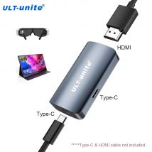 Convertidor HDMI a tipo C Adaptador HD a USB C 4K60HZ Compatible con RayNeo,XREAL Air,Rokid Air,Studio Display,Switch 2 Base